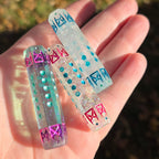 'Preserving History' Individual Historical Based Handmade Resin Shimmery Colorshifting Alternative Shaped D6 Gaming Dice