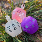 Individual Potion Bottle Alternative Shaped Functional TTRPG Handmade Resin D20 Gaming Dice