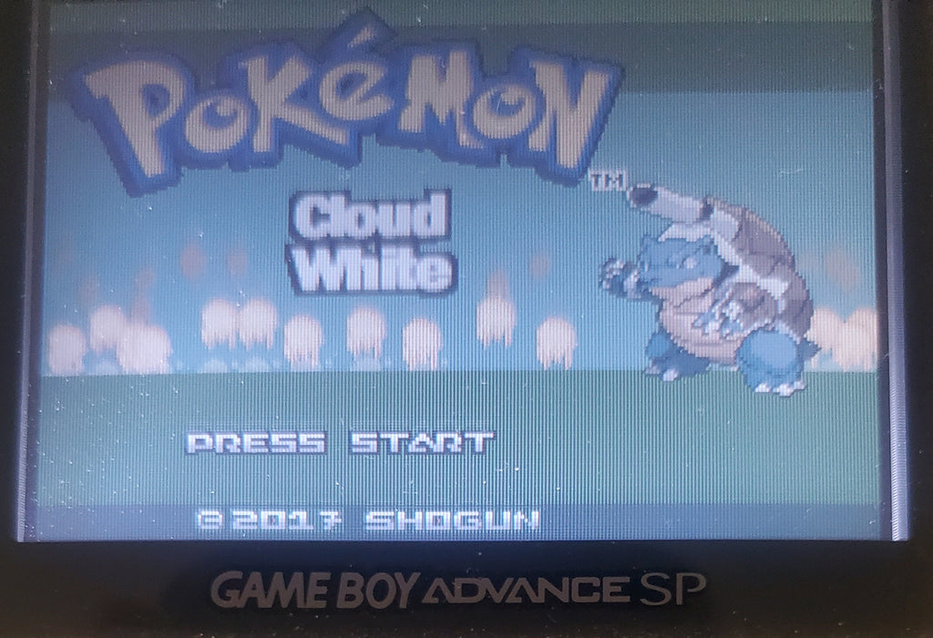 Pokemon Cloud White 3 GBA ROM Hack Video Game Boy Advance