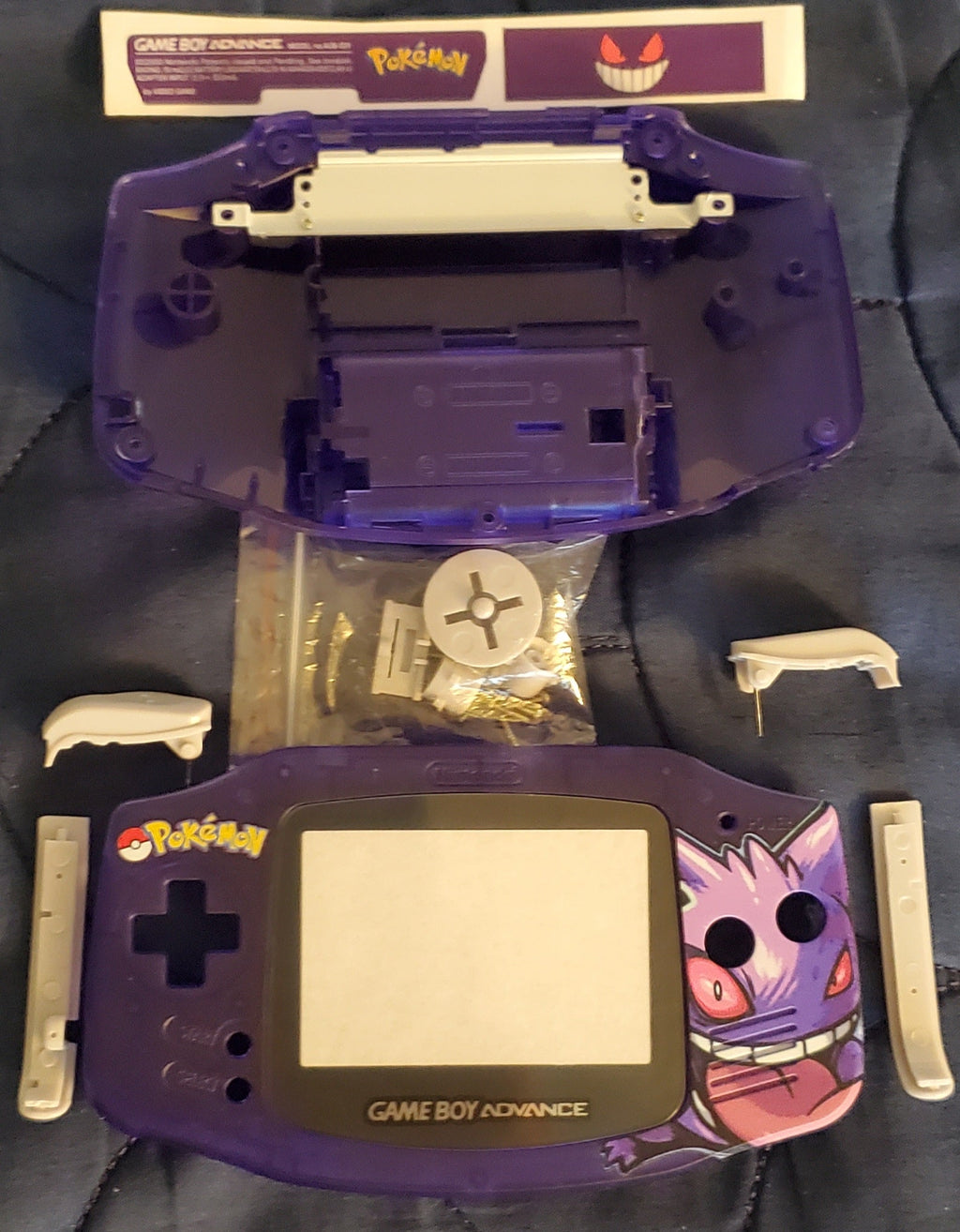 GBA Game Boy Advance Case Replacement Shell Full Housing Pokemon