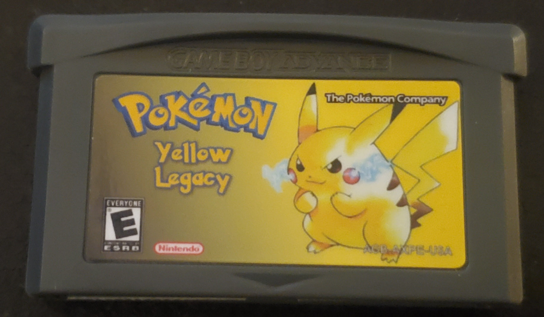 Pokemon Yellow Legacy GBA ROM Hack Video Game Boy Advance
