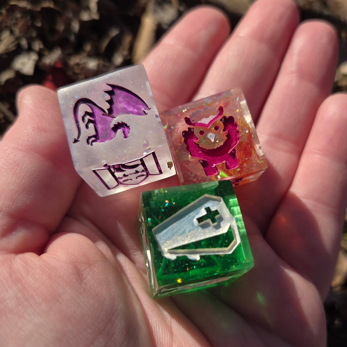 Dungeon Master DM Random Creature/Monster Encounter 20mm Oversized D6 TTRPG Gaming Dice