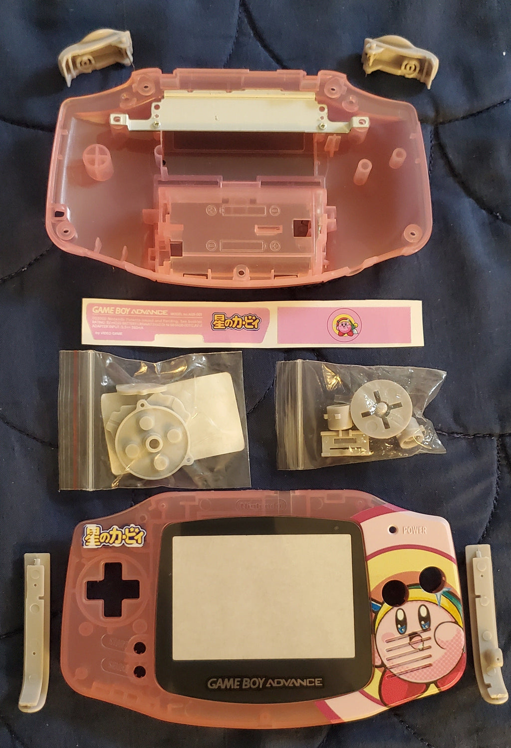 GBA Game Boy Advance Case Replacement Shell Full Housing Pokemon