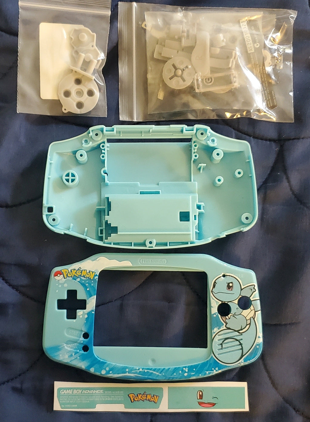 GBA Game Boy Advance Case Replacement Shell Full Housing Pokemon