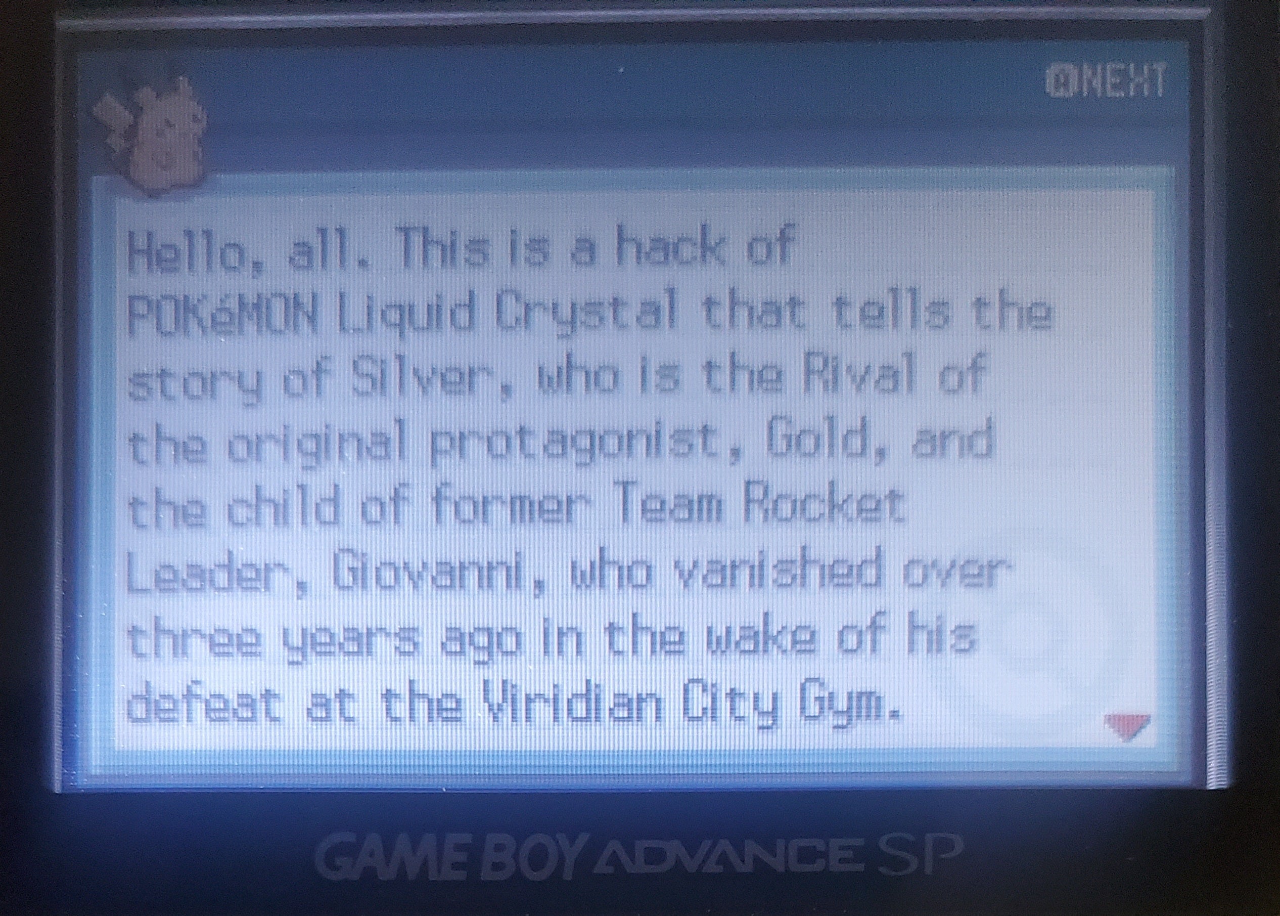 Pokemon Silver Rival GBA ROM Hack Video Game Boy Advance