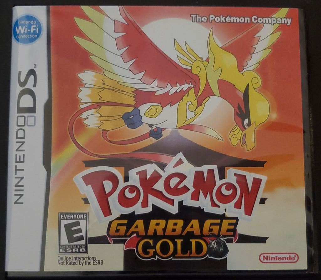 Pokemon GarbageGold Nintendo DS Custom ROM Hack Video Game Cartridge