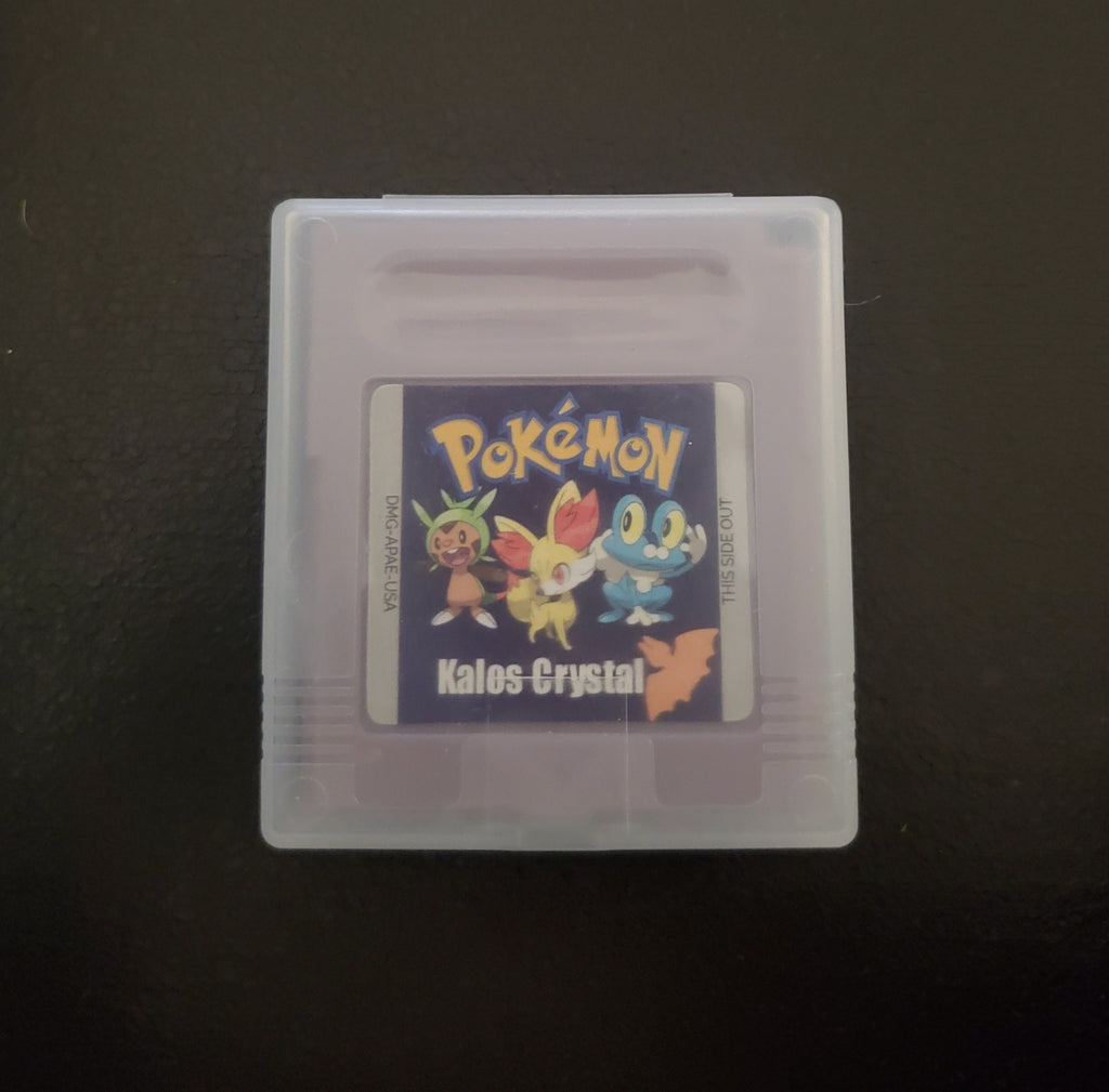 Pokemon Kalos Crystal GBC Video Game Gameboy Color ROM Hack