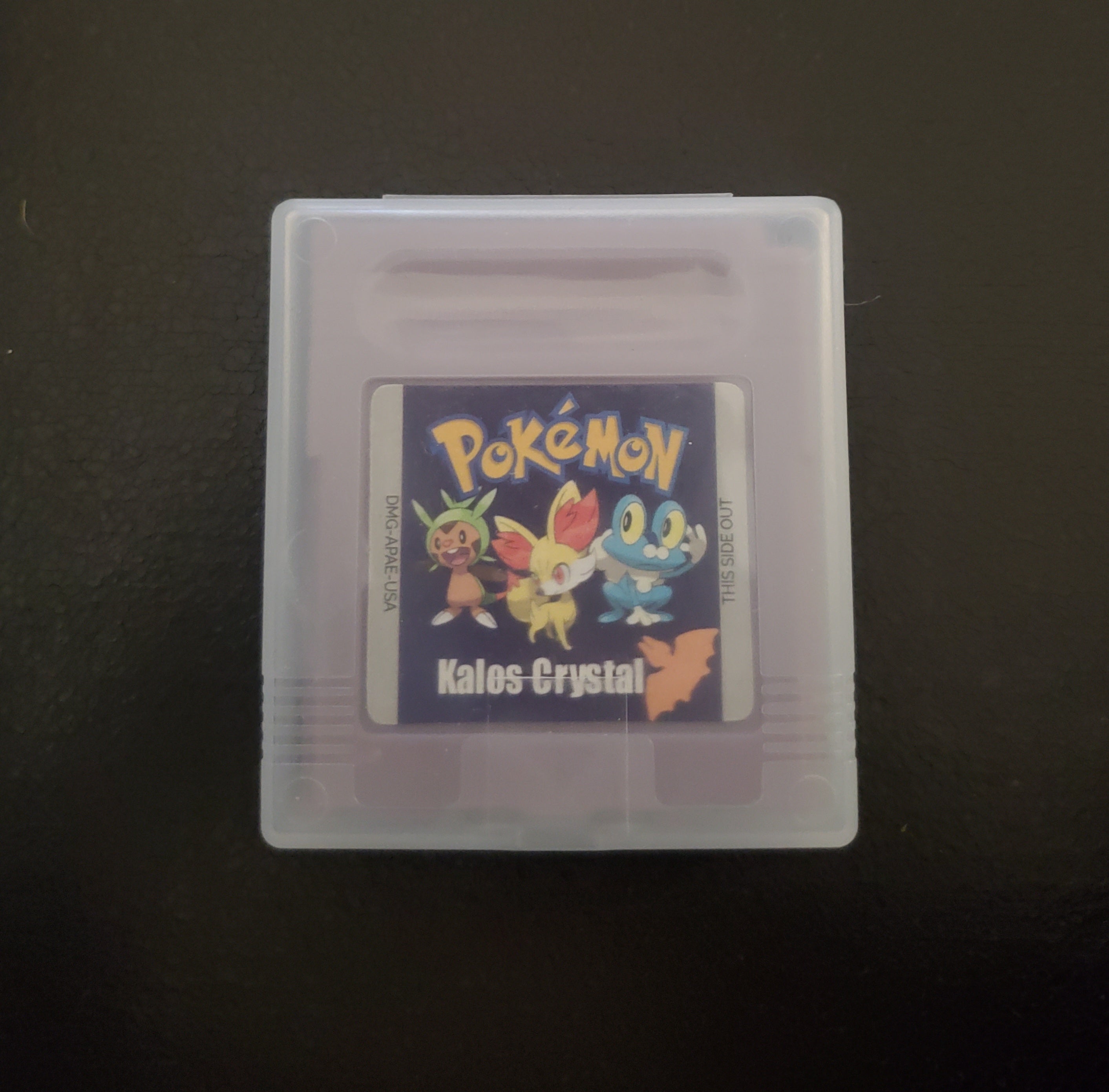 Pokemon Kalos Crystal GBC Video Game Gameboy Color ROM Hack