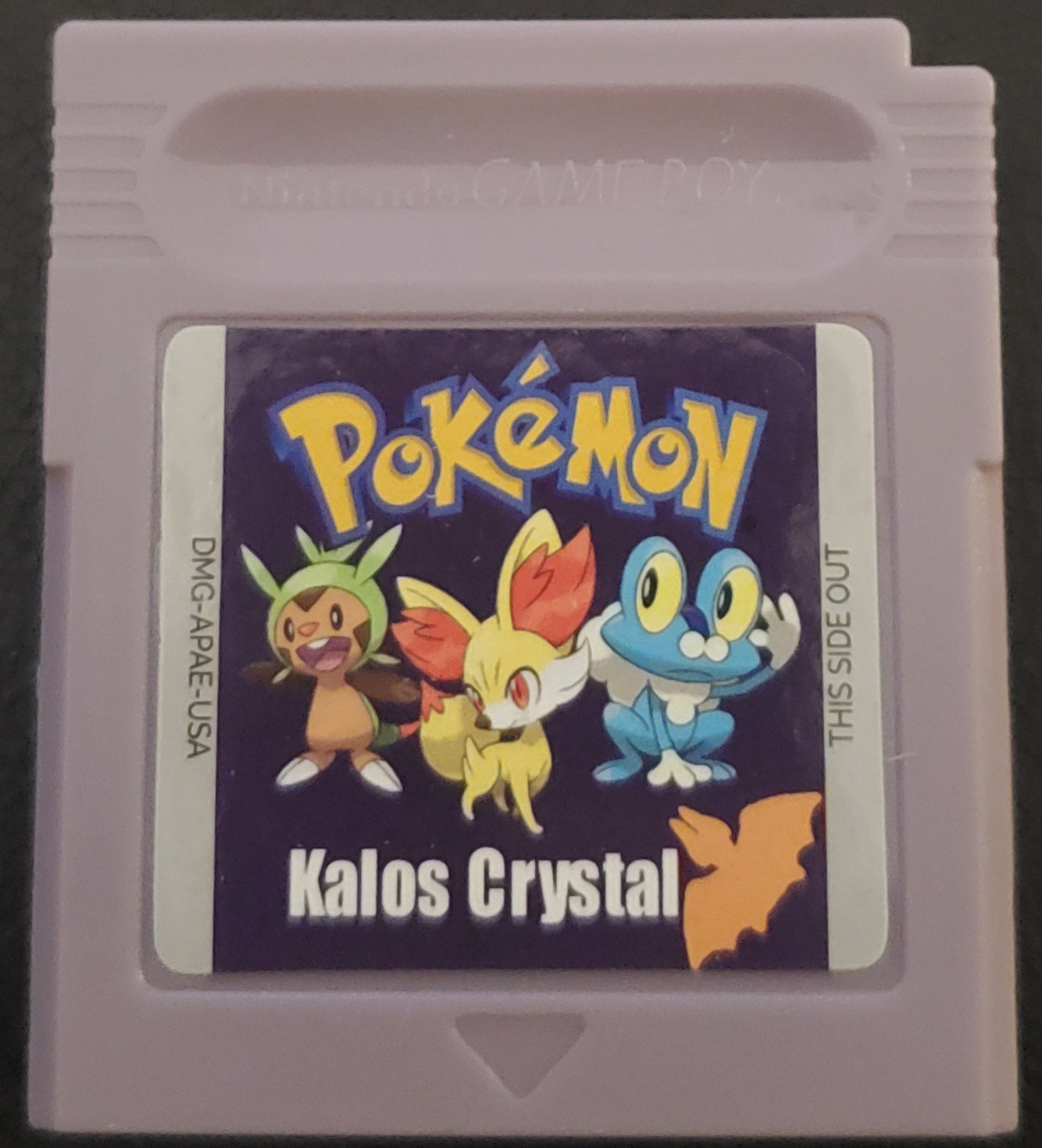 Pokemon Kalos Crystal GBC Video Game Gameboy Color ROM Hack