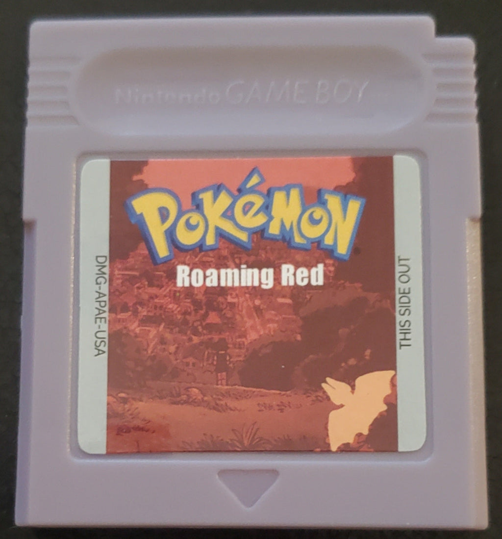 Pokemon Roaming Red GBC Video Game Gameboy Color ROM Hack