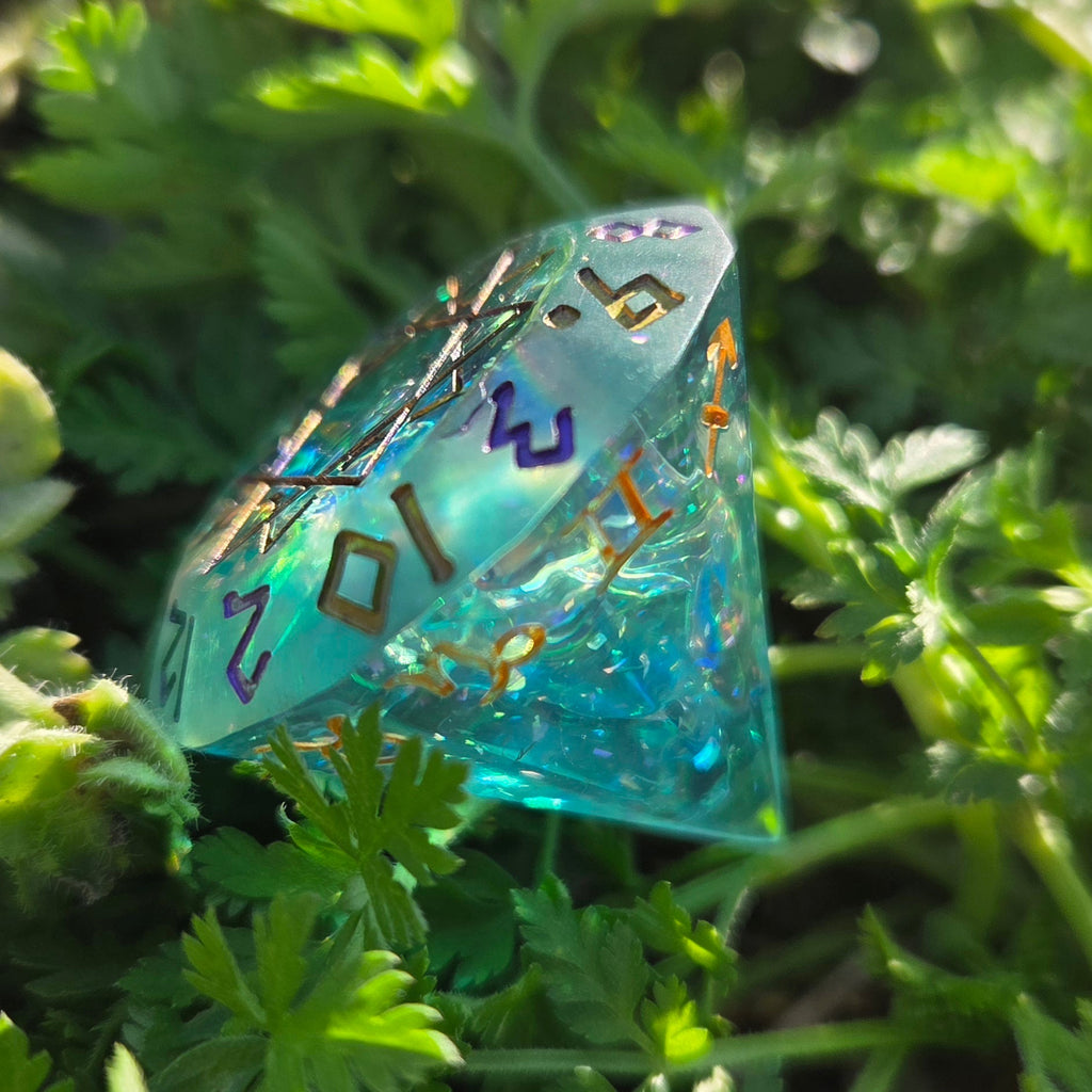 'Rainbow Diamonds' Zodiac D12 Gaming Dice