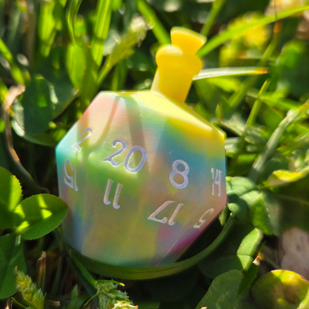 Individual Potion Bottle Alternative Shaped Functional TTRPG Handmade Resin D20 Gaming Dice Glow in the Dark