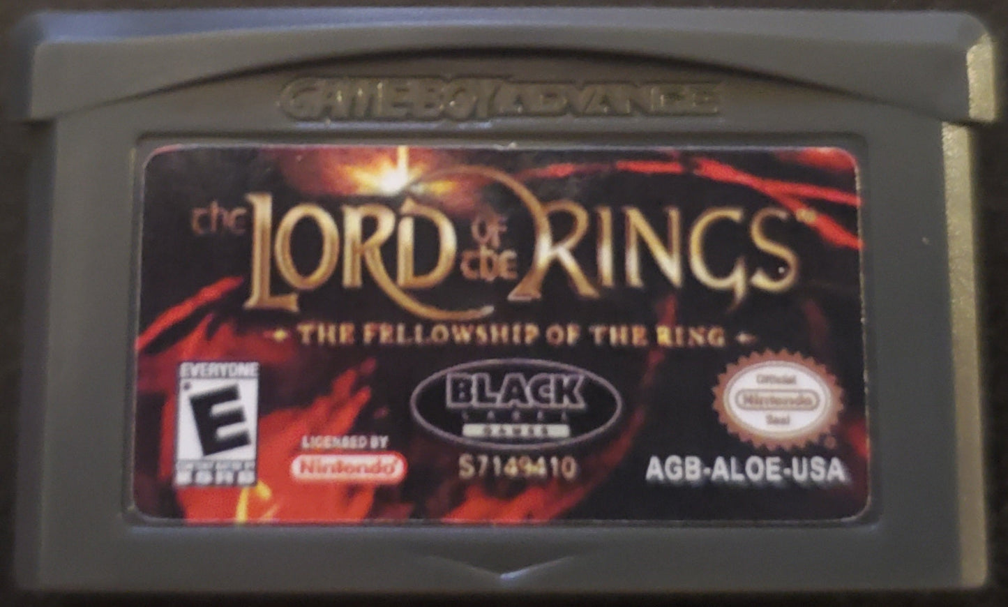 Lord of the Rings Fellowship of the Ring GBA Game Boy Advance Nintendo