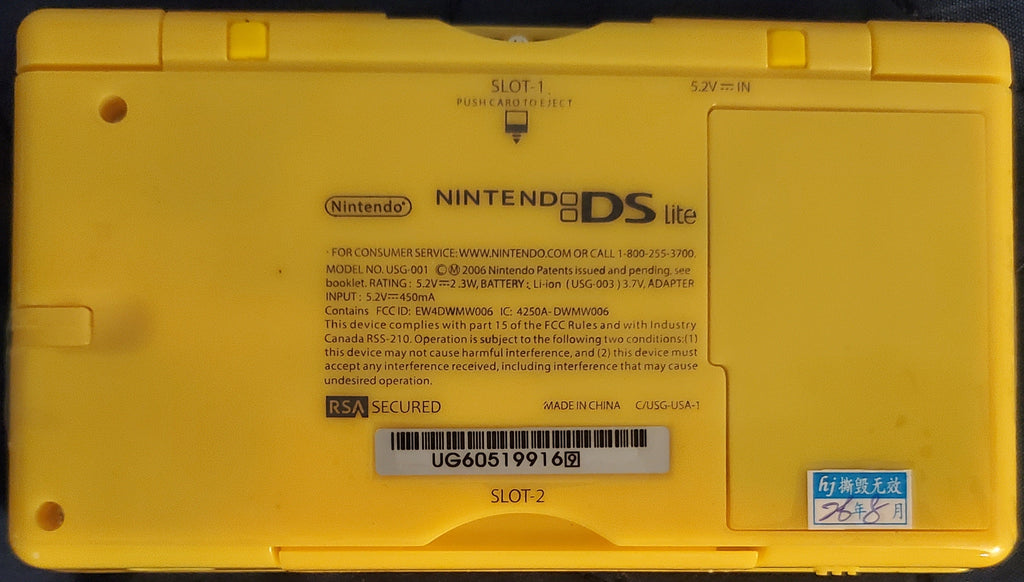 Nintendo DS Lite Console Pikachu NDS, DSL, DSi, and GBA
