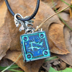 'Dragon’s Hoard' Individual Mimic Style Handmade Resin OOAK D6 Dice Pendant Necklace