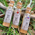 'Fortune Elixir' Individual Handmade Colorshifting Liquid Potion Bottle Necklaces with Swarovski Crystals