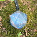 Individual Glow in the Dark Colorshifting Handmade Resin Half D20 TTRPG Polyhedral Gaming Dice Pendant Necklaces