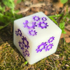 'Grinding Gears' Individual Oversized Handmade Resin Steampunk Gears TTRPG Polyhedral 20mm Gaming Dice