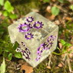 'Grinding Gears' Individual Oversized Handmade Resin Steampunk Gears TTRPG Polyhedral 20mm Gaming Dice