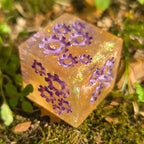'Grinding Gears' Individual Oversized Handmade Resin Steampunk Gears TTRPG Polyhedral 20mm Gaming Dice