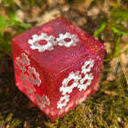 'Grinding Gears' Individual Oversized Handmade Resin Steampunk Gears TTRPG Polyhedral 20mm Gaming Dice
