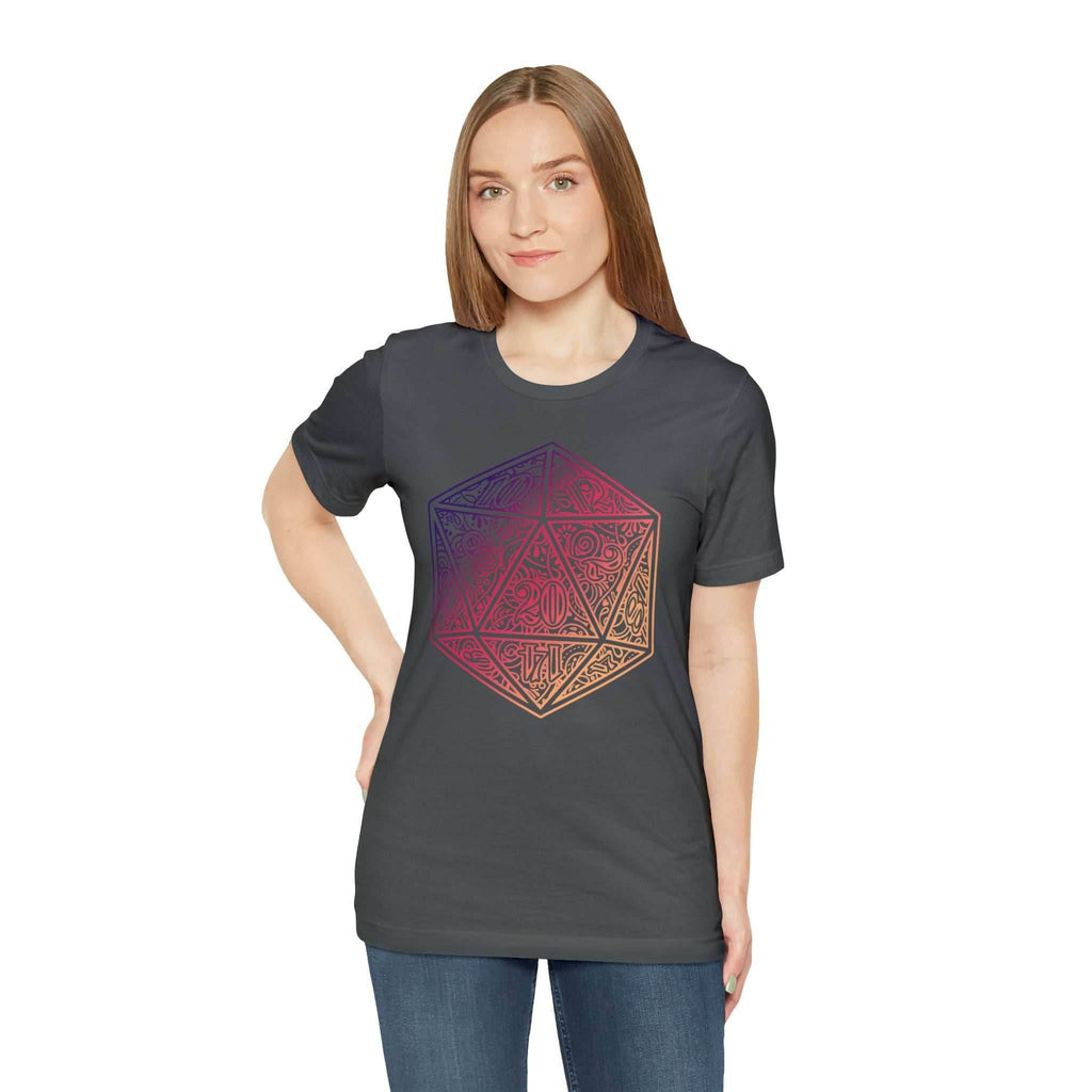 Ombre Ornamental Dice Shirt - Asphalt / S
