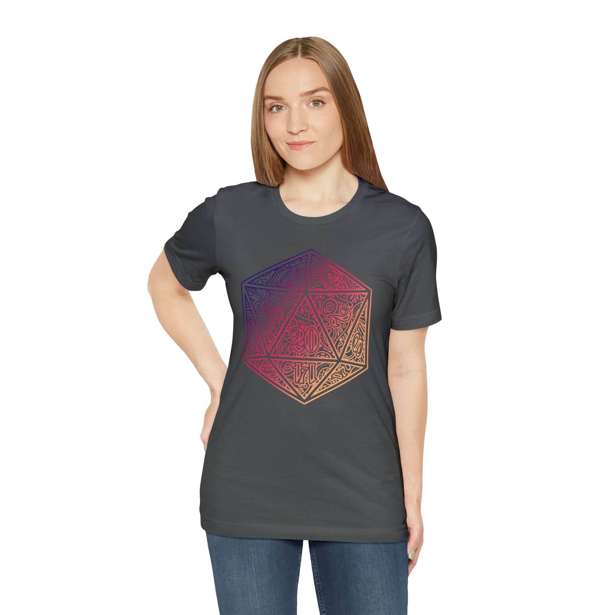 Ombre Ornamental Dice Shirt - Asphalt / S
