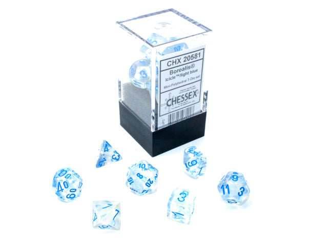 Borealis® Mini-Polyhedral Icicle™/light blue Luminary™ 7-Die Set (Mini Poly Release 1) - 