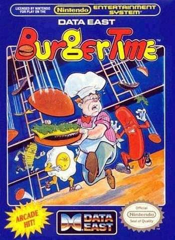 Burgertime (Nintendo NES) - Game Manual Only