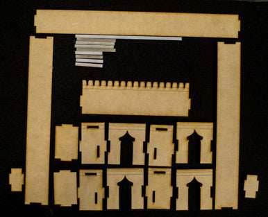 28mm Temple Walls (MDF) - 28MMDF160-2 - 