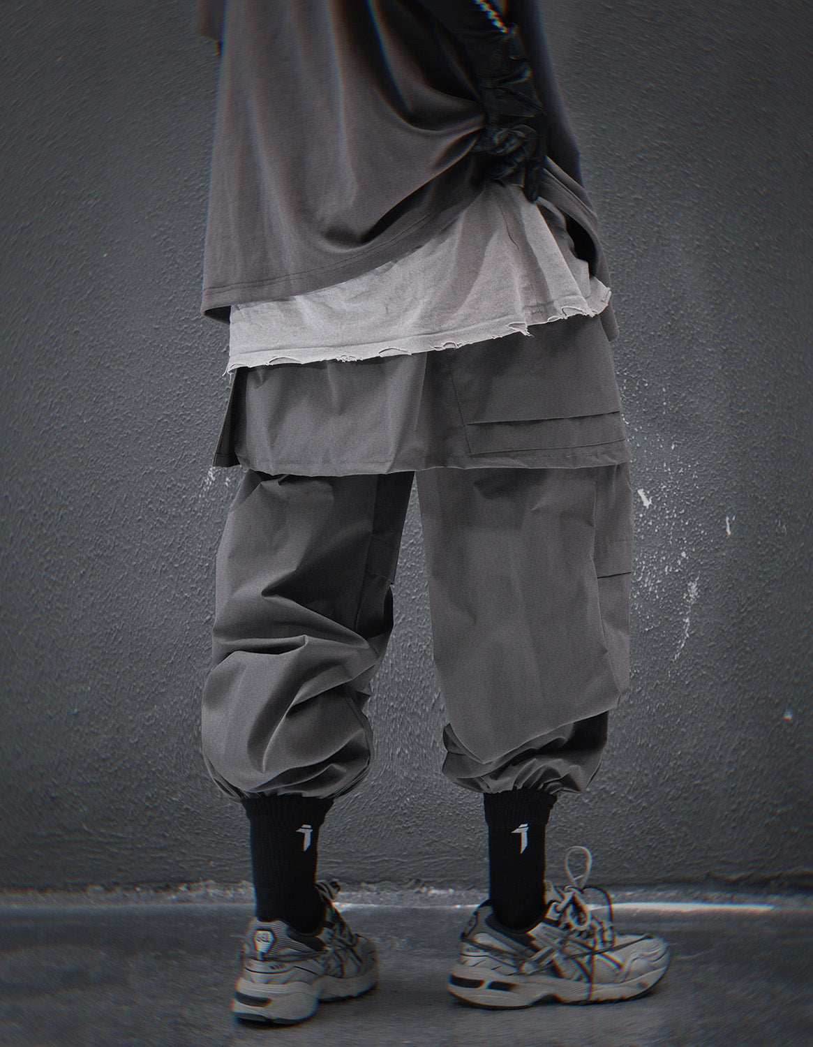 HiP80 Grey Samurai Pants - M