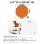 Mars Wall Mural Stencil Set