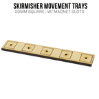 Skirmisher Movement Trays - 25mm Square / Blank