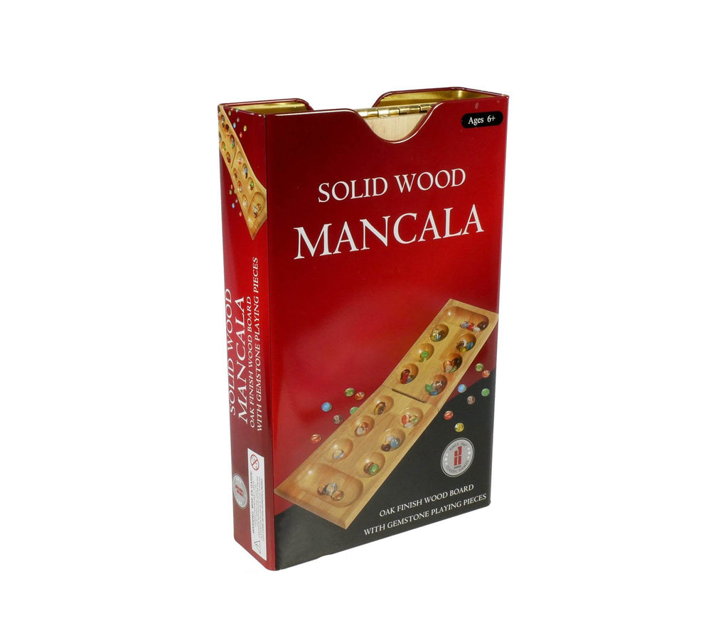 Mancala - Folding Wood Mancala in Tin Case - 