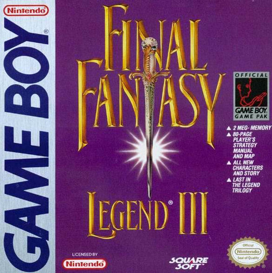 Final Fantasy Legend III (Gameboy) - Game Manual Only