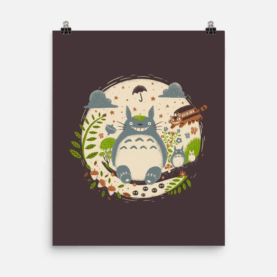 Magical Forest - None / Black / 12x16