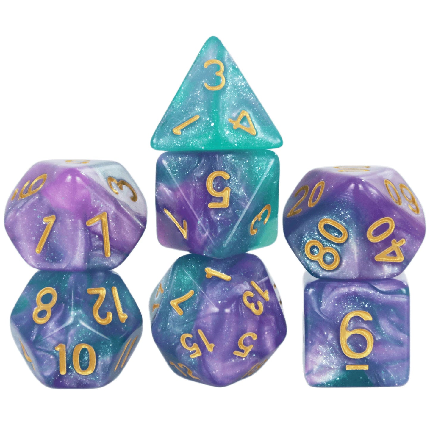 210pcs Polyhedral Dice with Bag ,30 Sets DND Dice  Set , T&G Dice Set for D&D, RPG, Table Games