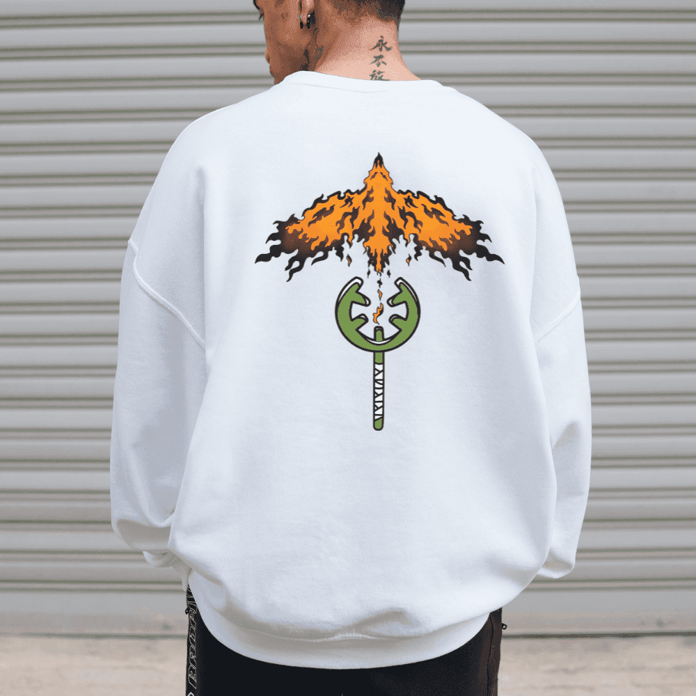 Usopp Sogeking Premium Embroidered Anime Crewneck Sweatshirt - Black / S