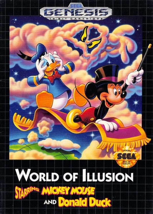 World Of Illusion Starring Mickey Mouse & Donald Duck (Sega Genesis) - Game Manual Only