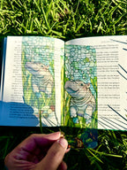 Moo Deng Baby Hippo Bookmark - Cute Bookmark, Adorable Hippo, Perfect Gift for Moo Deng Lovers