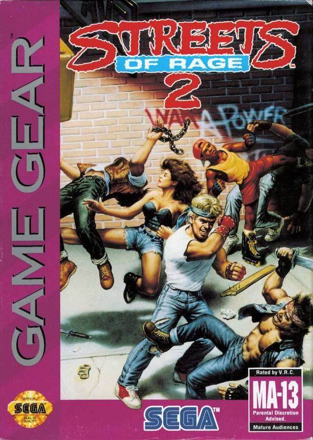 Streets of Rage 2 (Sega Game Gear) - Game Manual Only