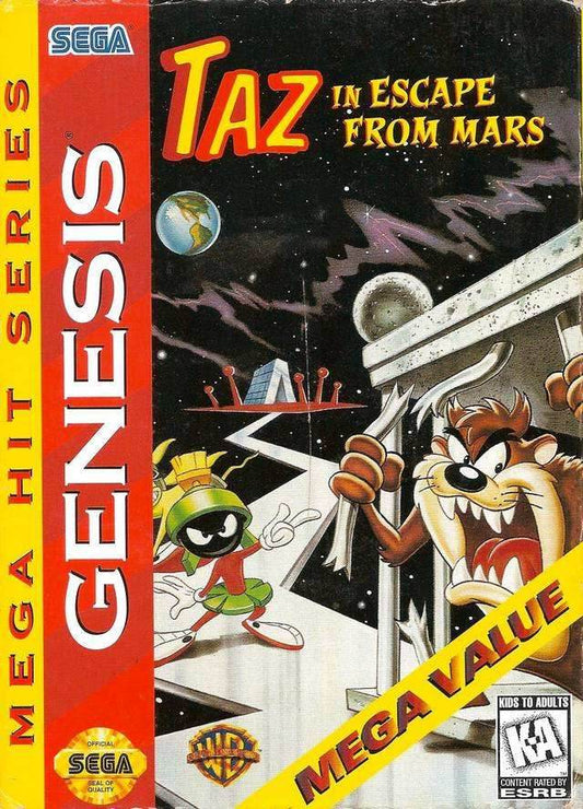 Taz in Escape From Mars (Mega Hit Series) (Sega Genesis) - Game Manual Only