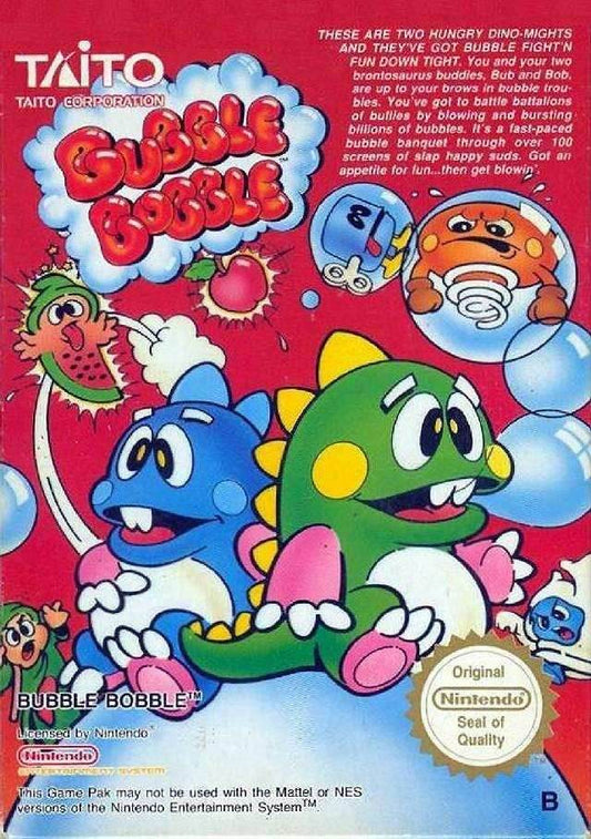 Bubble Bobble (Nintendo NES) - Game Manual Only