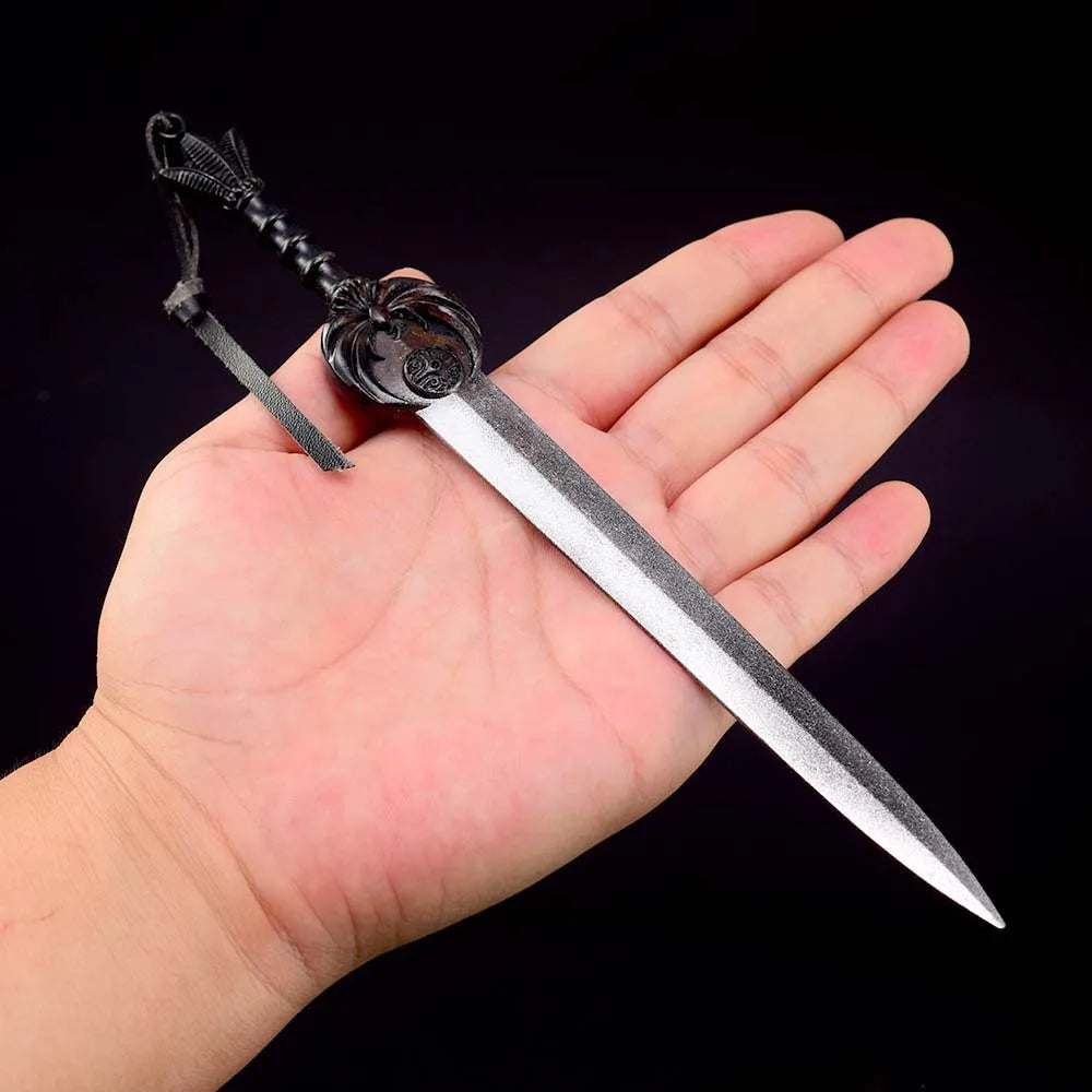 21cm Nightingale Sword Keychain The Scrolls Weapon Sword Game Peripheral Metal Samurai Sword Weapon Model Keychain Gifts Jewelry