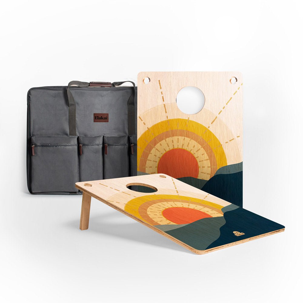 22-in × 31-in Wood Travel Cornhole Boards Set | Weekender Collection