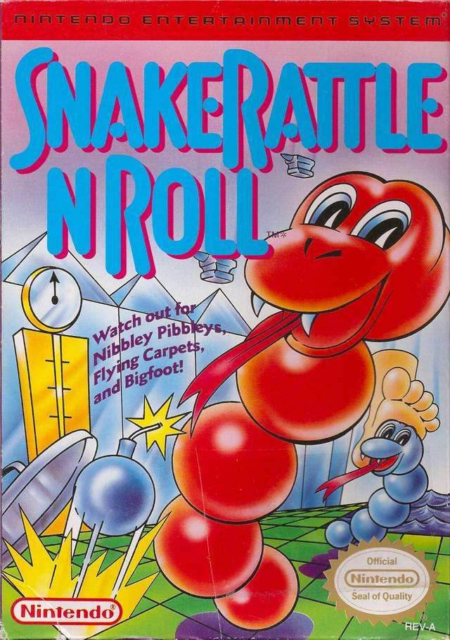 Snake Rattle n Roll (Nintendo NES) - Game Manual Only