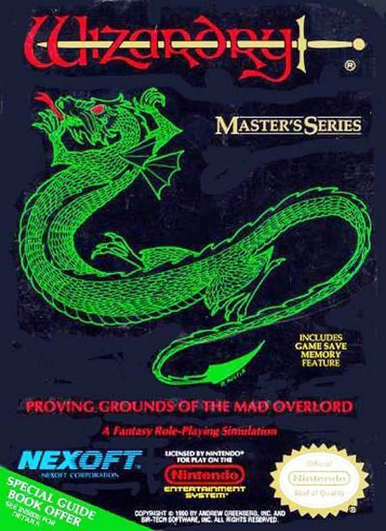Wizardry: Proving Grounds of the Mad Overlord (Nintendo NES) - Game Manual Only