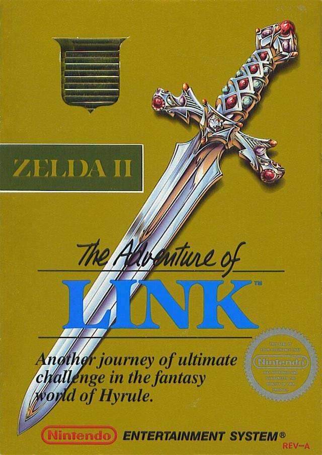 Zelda II: The Adventure of Link (Gold Cart) (Nintendo NES) - Game Manual Only