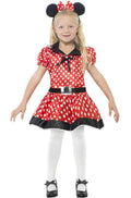 Cute Mouse Girls Costume Dress Minnie Small 4-6