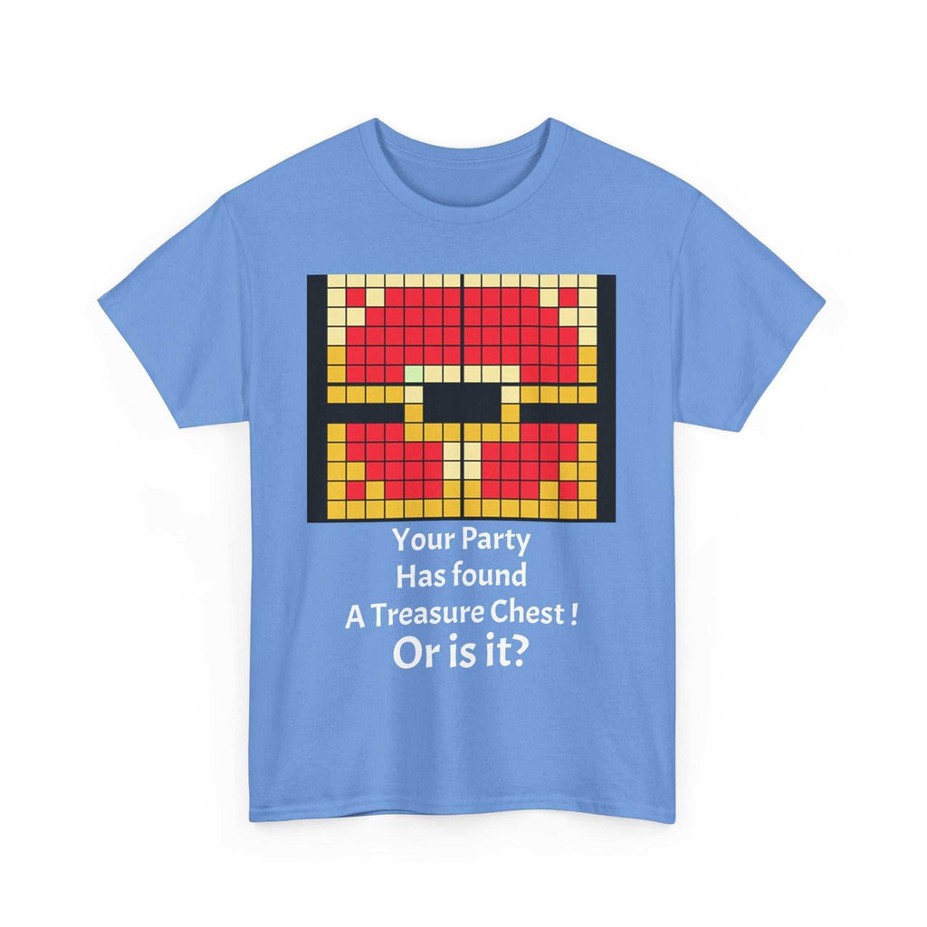 Your party has found a treasure chest! Unisex Heavy Cotton Tee - Carolina Blue / S